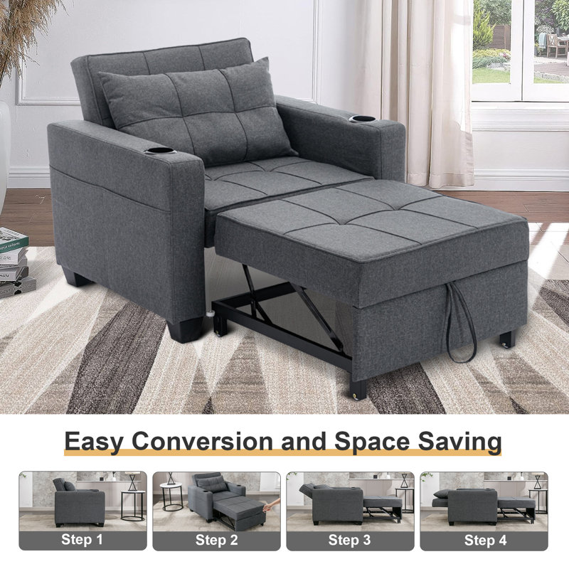 Space saving chair bed discount